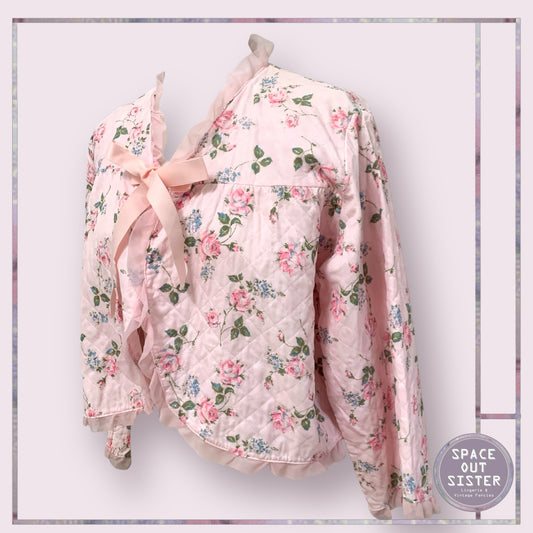Vintage Floral Bed Jacket