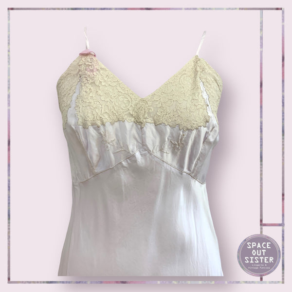 Vintage Lilac Rayon Slip