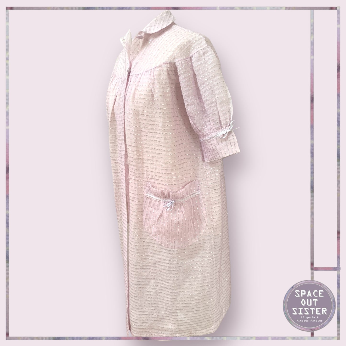 Vintage Silver Thread Robe