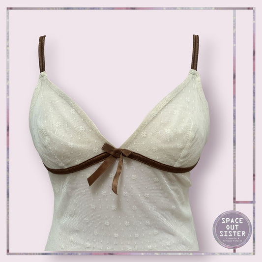 Creama & Coffee Lace Camisole