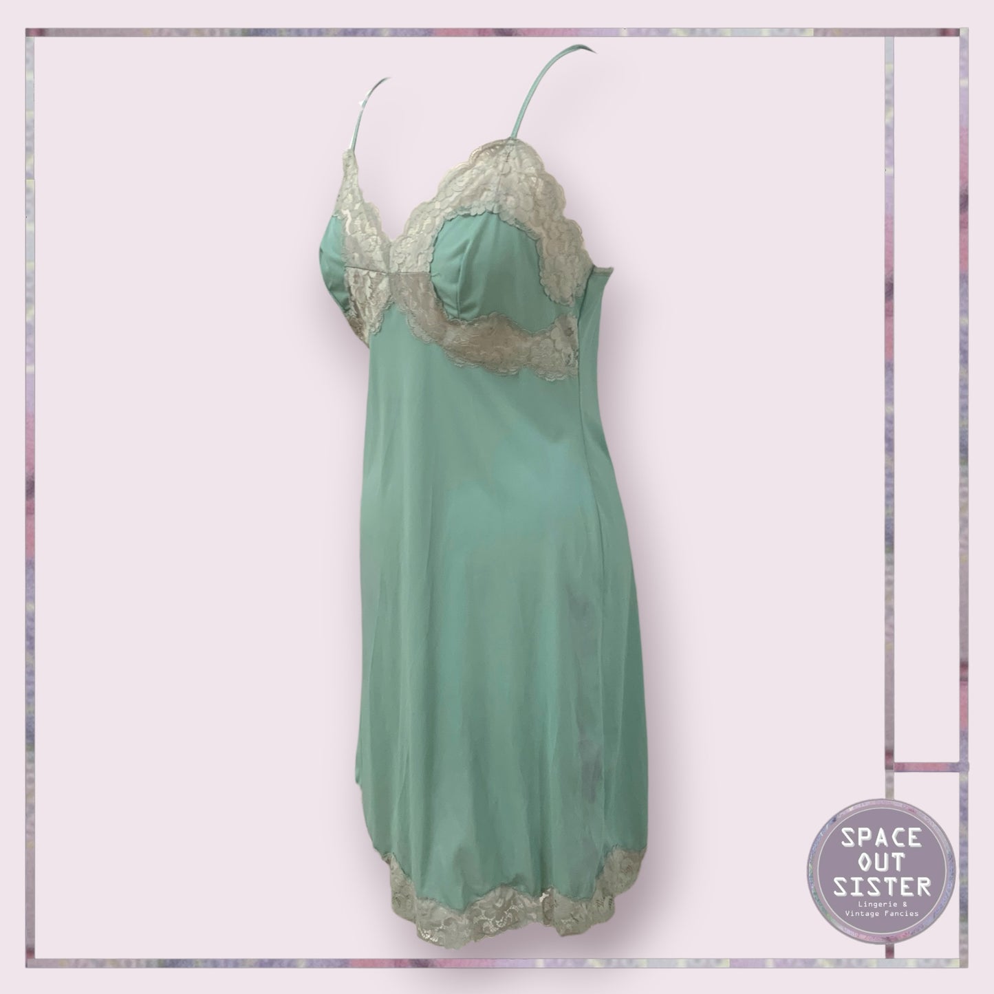 Vintage Miss Green Slip