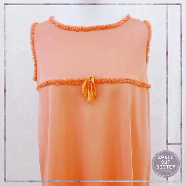 Vintage Josselyne Tangerine Nightdress