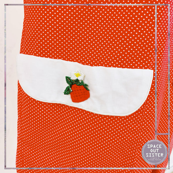 1960s Vintage Cotton Strawberry Fields Nightshirt
