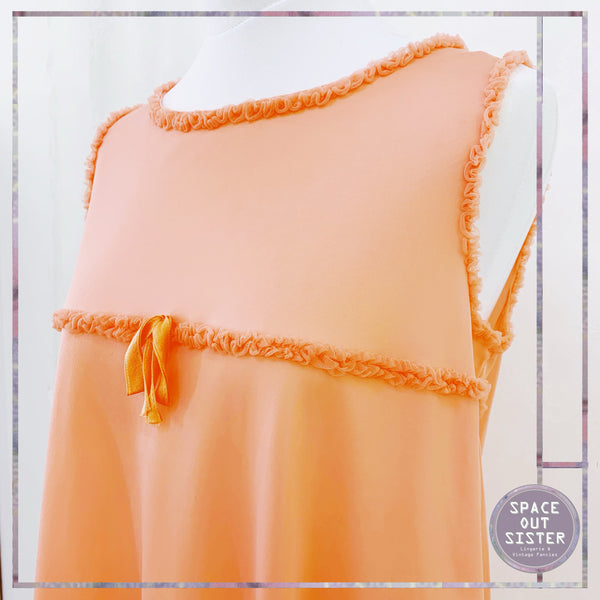 Vintage Josselyne Tangerine Nightdress
