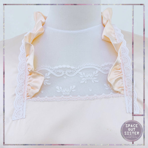 Vintage Peach Satin Nightgown