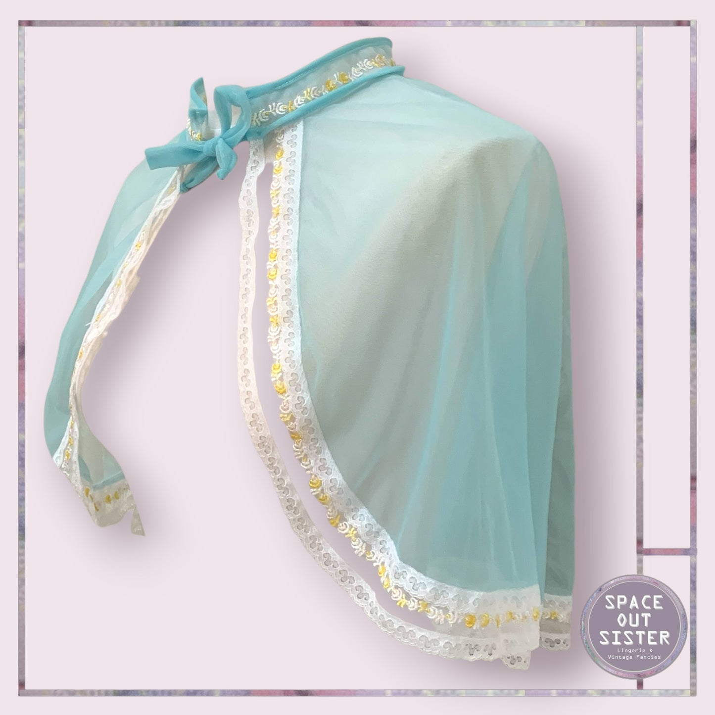 Vintage Light Blue Capelet