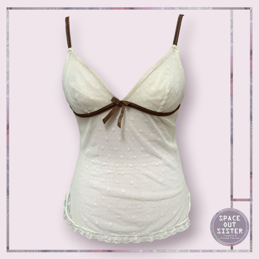 Creama & Coffee Lace Camisole