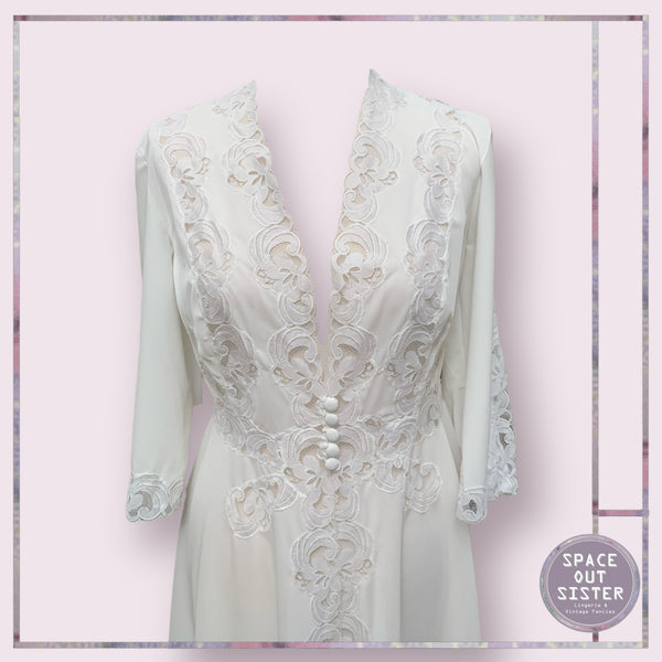 Vintage Short White Negligee