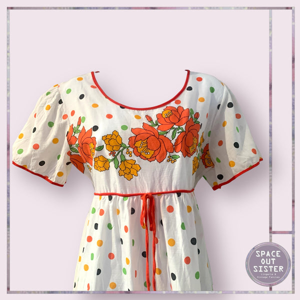 Vintage Poppy Nightdress
