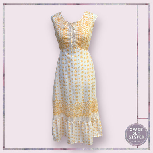 Vintage Orange Floral Nightdress