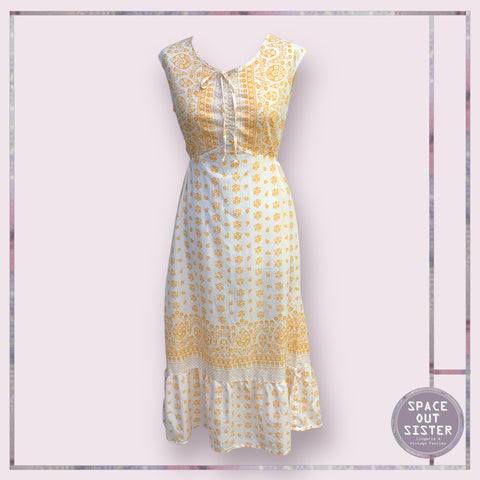 Vintage Orange Floral Nightdress