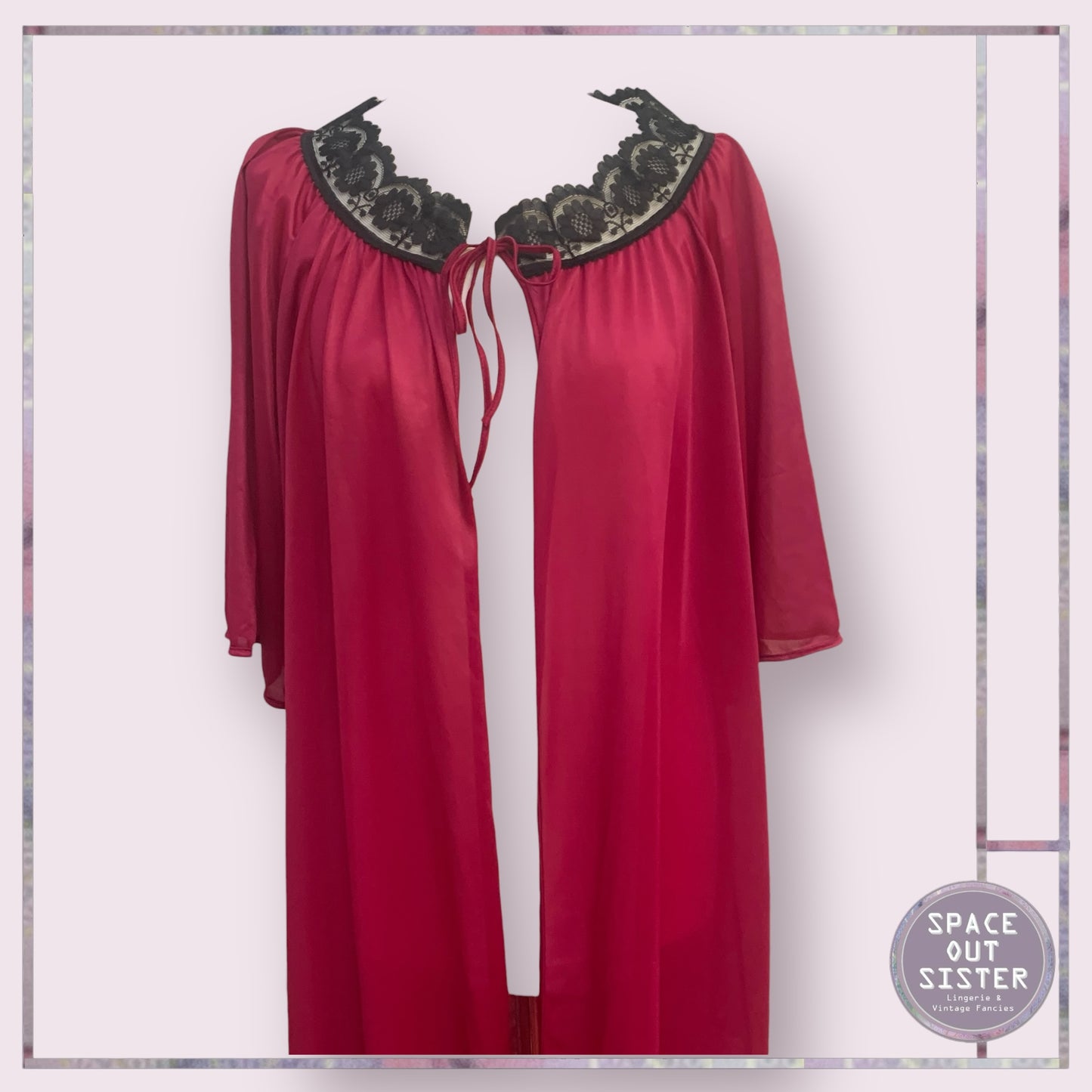Vintage Raspberry Robe