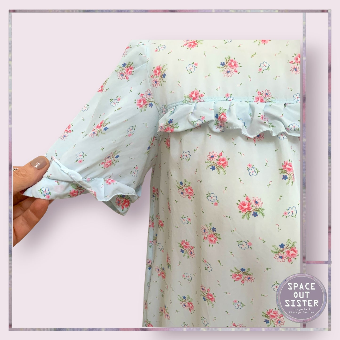 Vintage Rosy Floral Nightdress