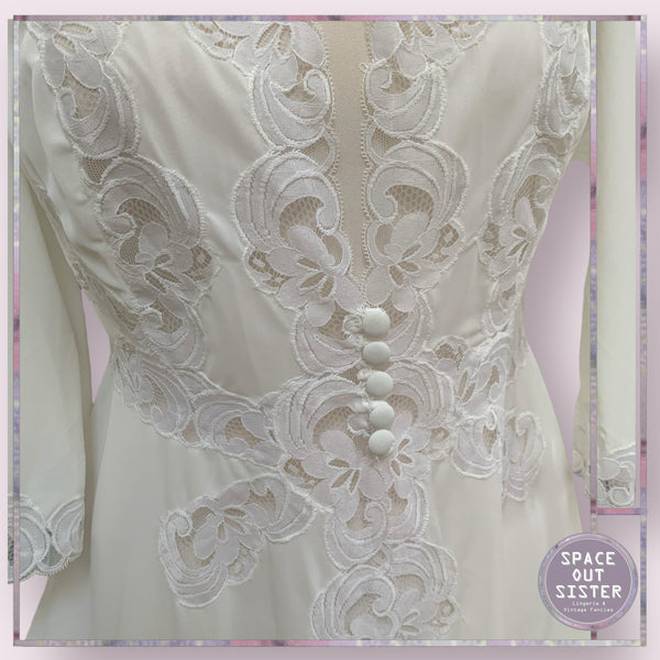Vintage Short White Negligee