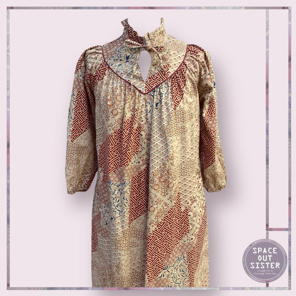 Vintage Cotton Abstract Nightdress