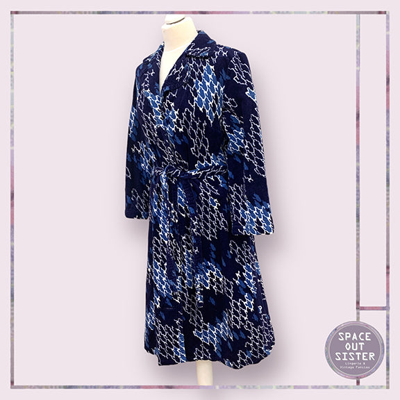 Vintage Tetris Cotton Towelling Robe