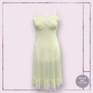 Vintage Lemon Blush Delicate Diamond Slip