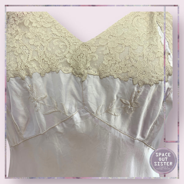 Vintage Lilac Rayon Slip