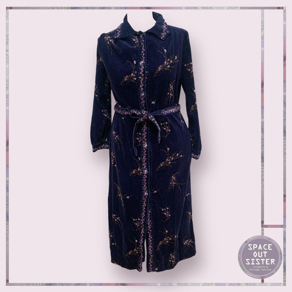 Reserved Vintage Florex Floral Trim Robe