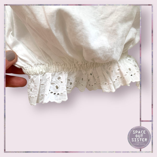 Antique White Cotton Bloomers