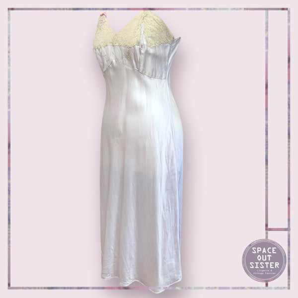 Vintage Lilac Rayon Slip