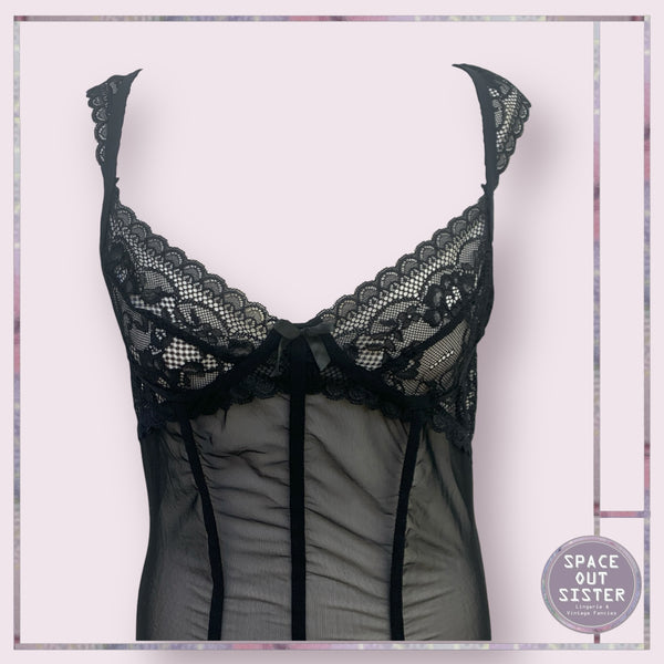 Black Sheer Lingerie Dress