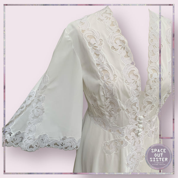 Vintage Short White Negligee
