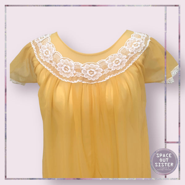 Vintage Yellow Nightdress