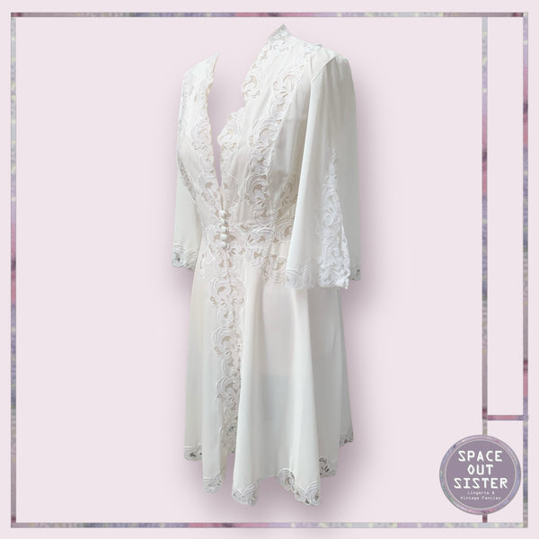 Vintage Short White Negligee