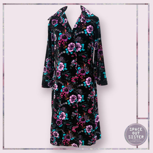 Vintage Cotton Lilac Bloom Robe