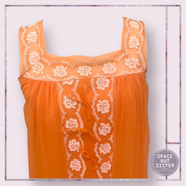 Vintage Tangerine Nightdress