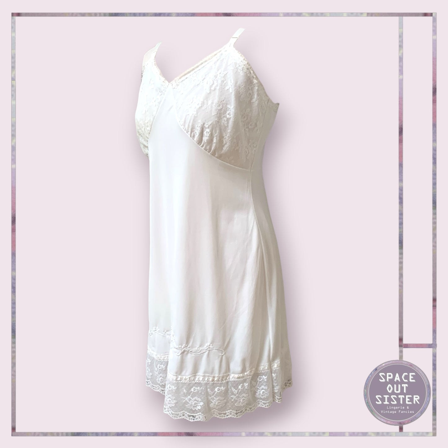 Vintage Nani Embroidered Slip