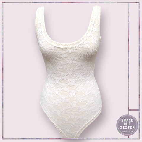 White Lace Bodysuit