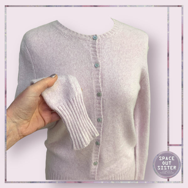 BNWT Cashmere Powder Pink Cardigan