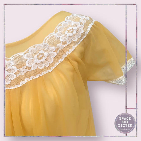 Vintage Yellow Nightdress