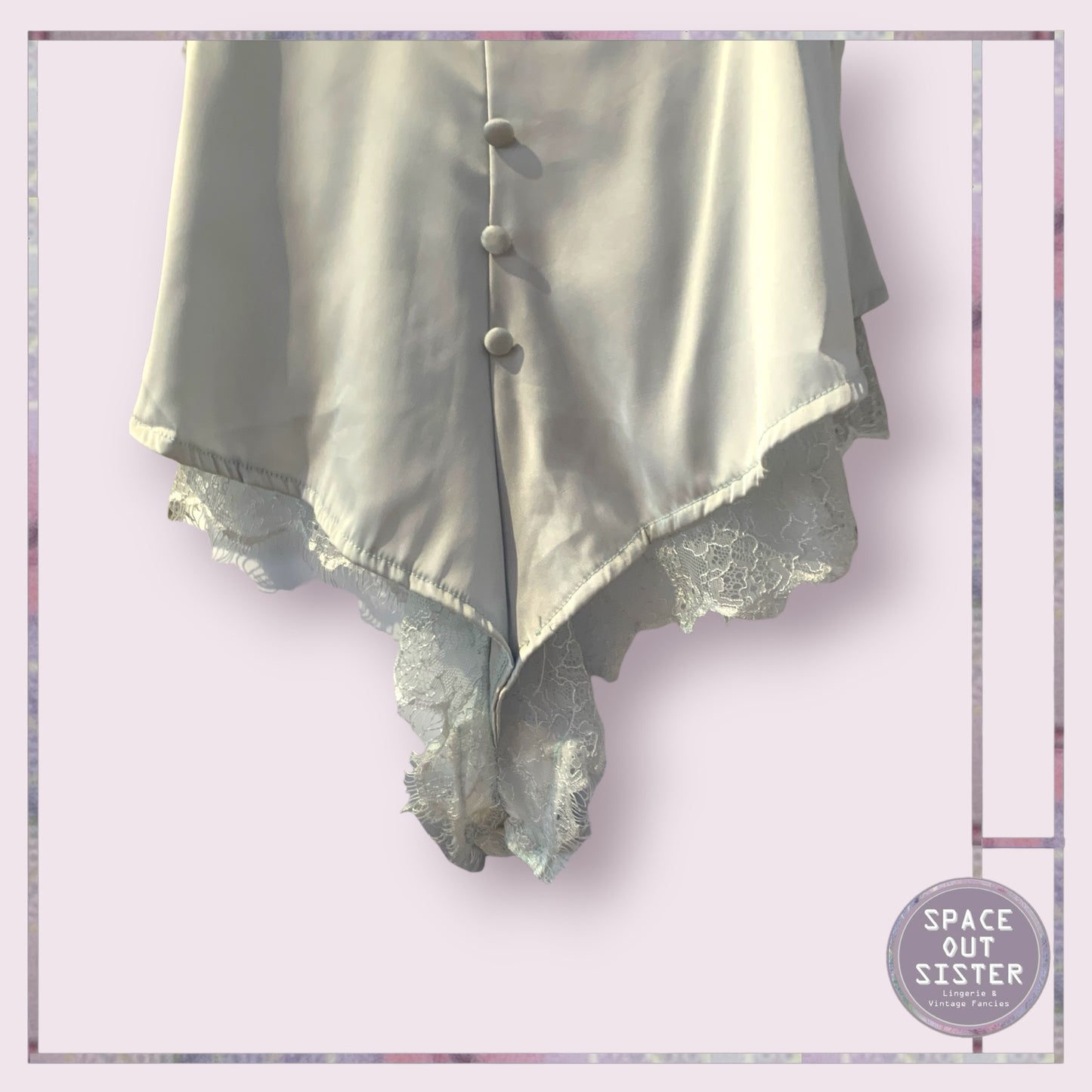 Vintage Lace & Satin Bodysuit