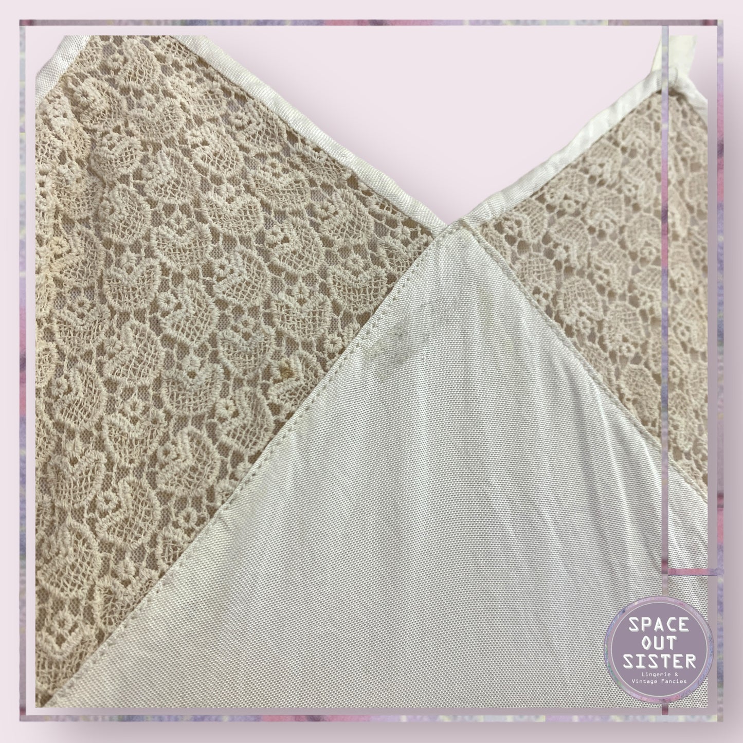 Vintage Shell Hem Ivory Slip