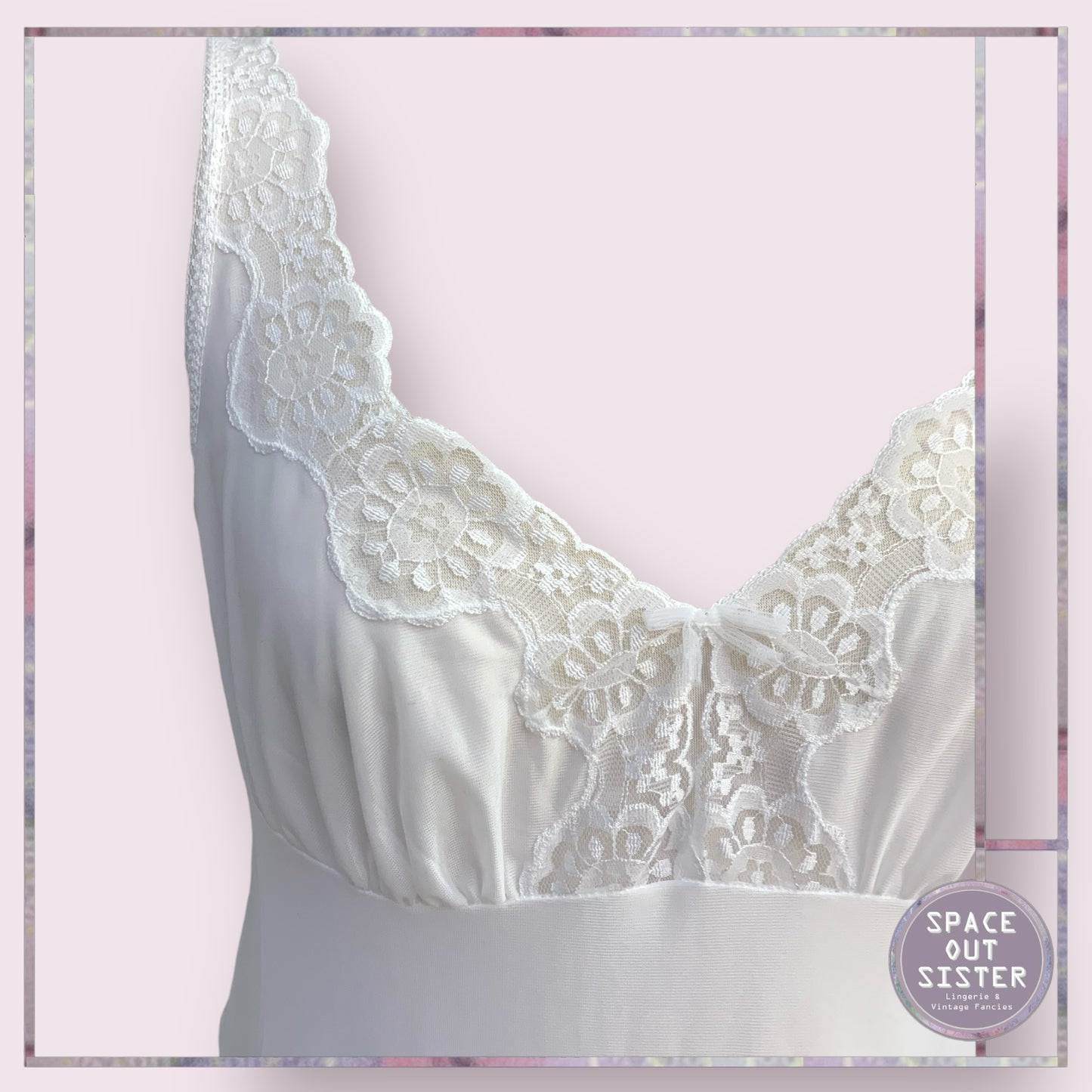 Vintage White Full Length Nightdress