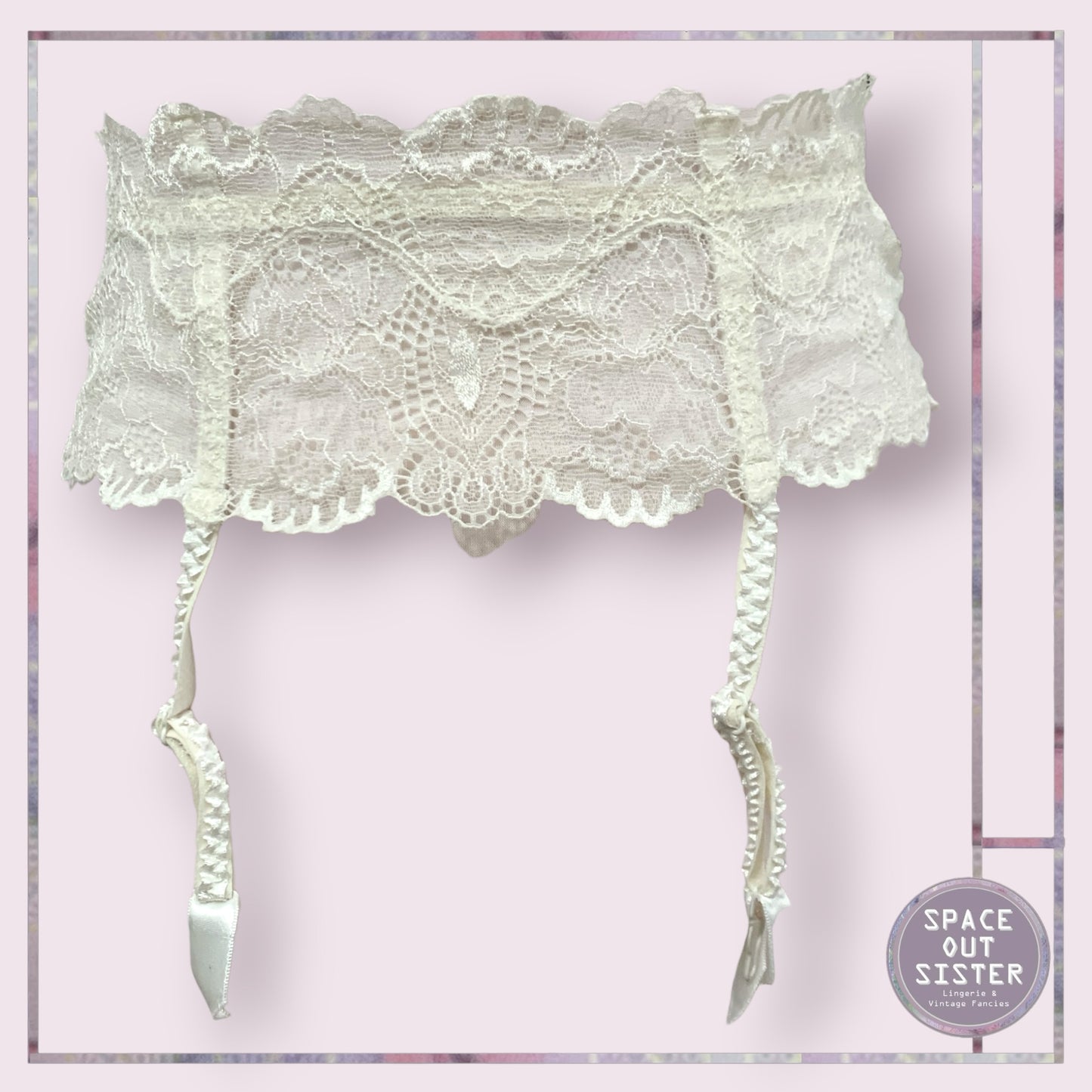 Ivory Lace Garter Belt
