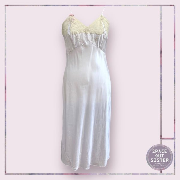 Vintage Lilac Rayon Slip