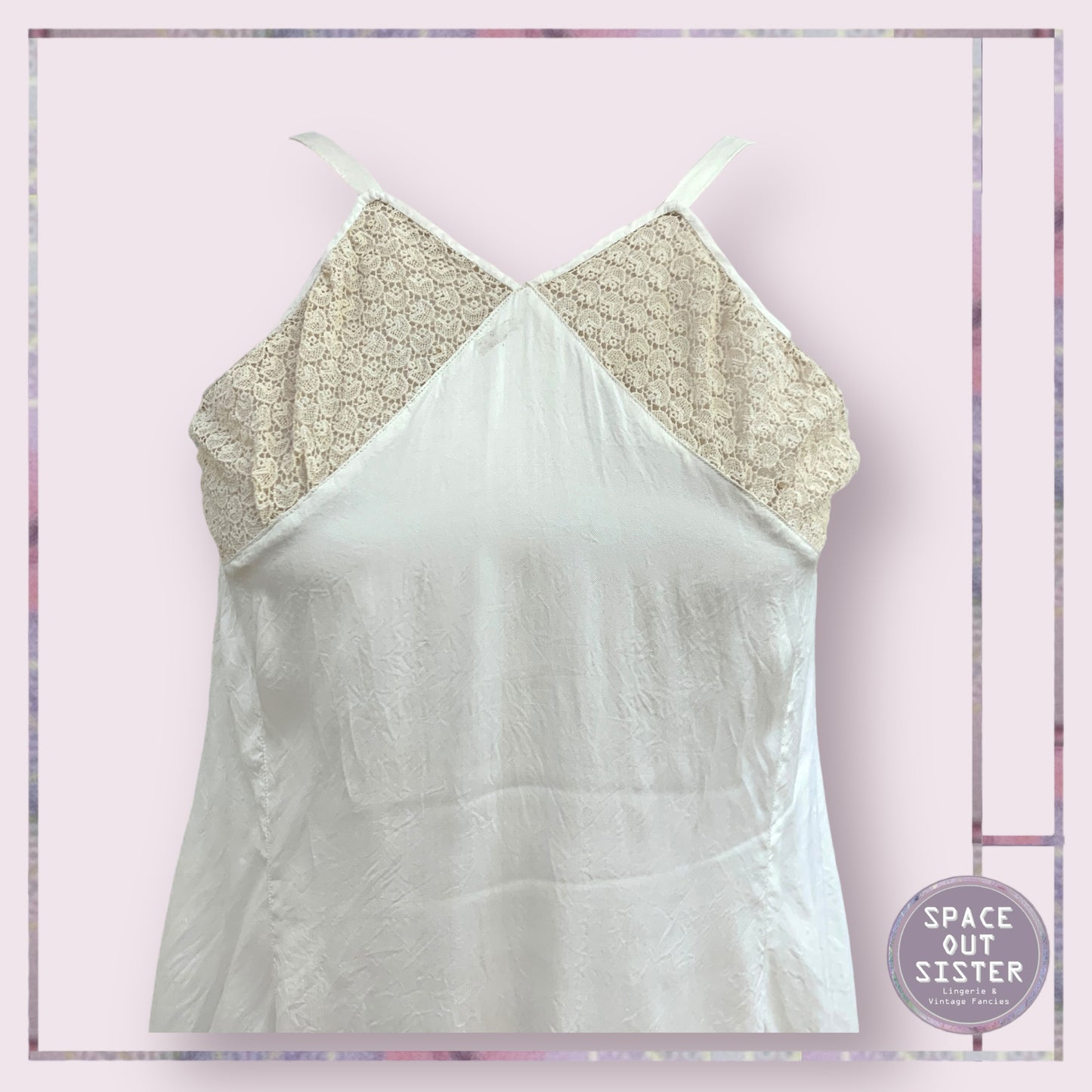 Vintage Shell Hem Ivory Slip