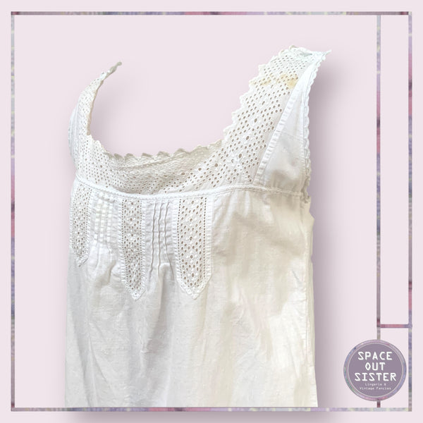 Antique White Cotton Chemise