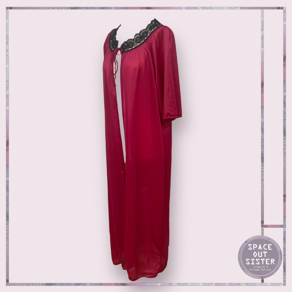 Vintage Raspberry Robe