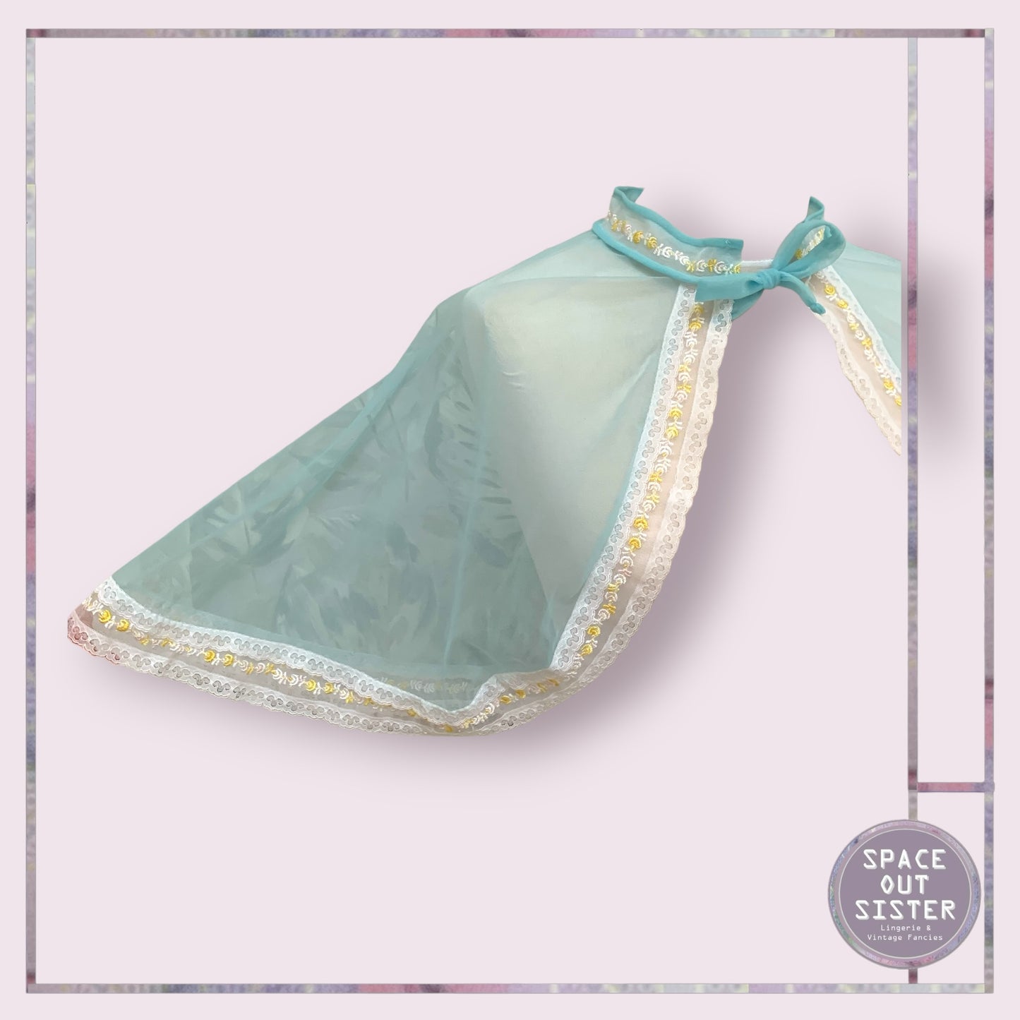 Vintage Light Blue Capelet