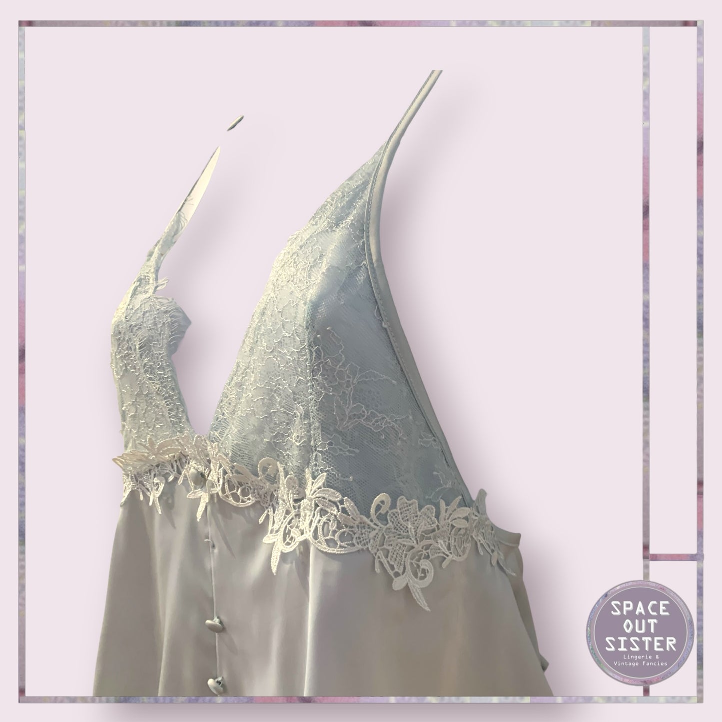Vintage Lace & Satin Bodysuit