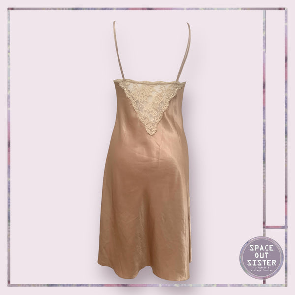 Vintage Caramel Slip Dress