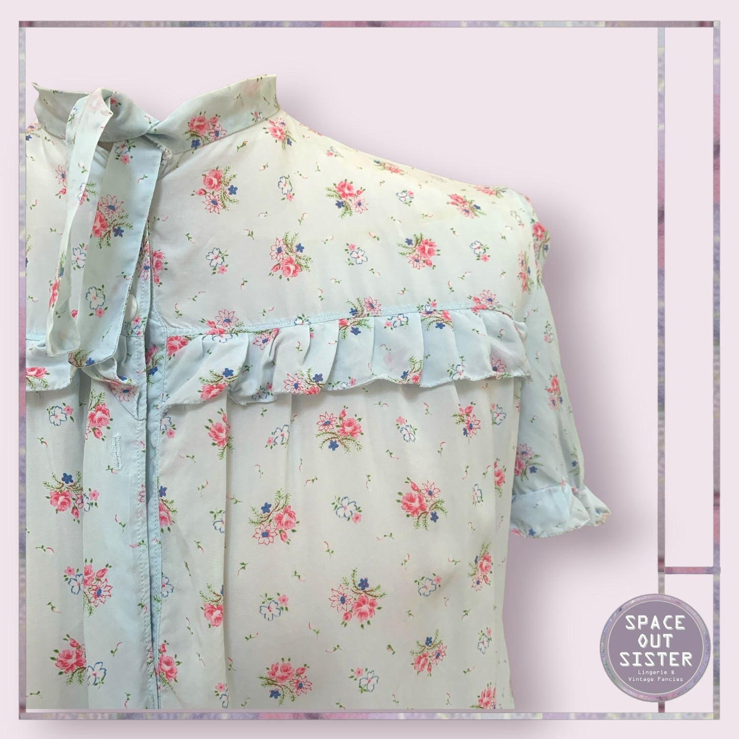 Vintage Rosy Floral Nightdress