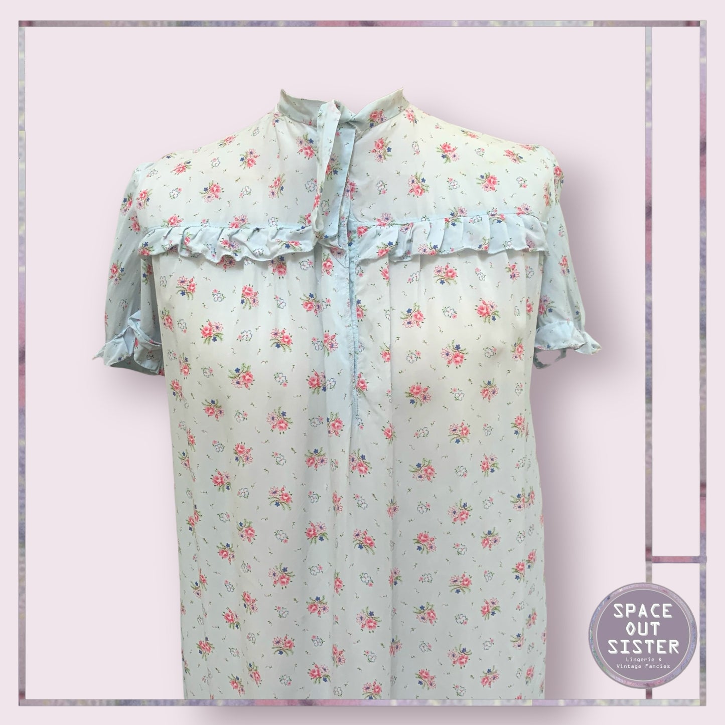 Vintage Rosy Floral Nightdress