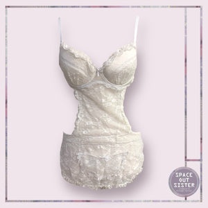 Flora’s Follies White Lingerie Dress