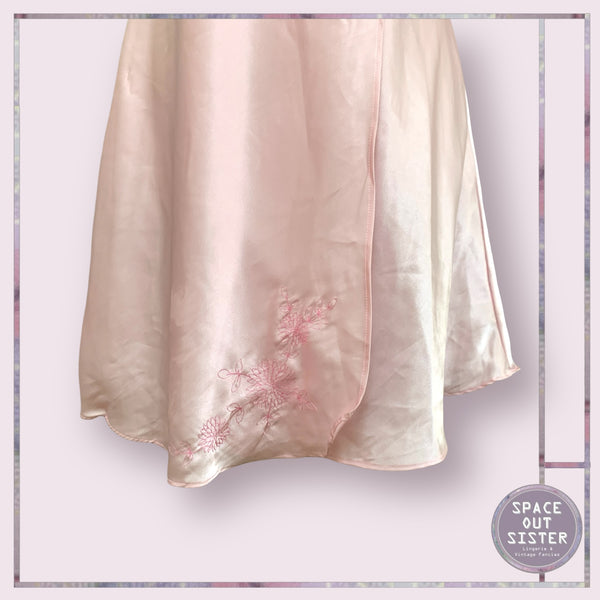 Vintage Rose Pink Slip Dress